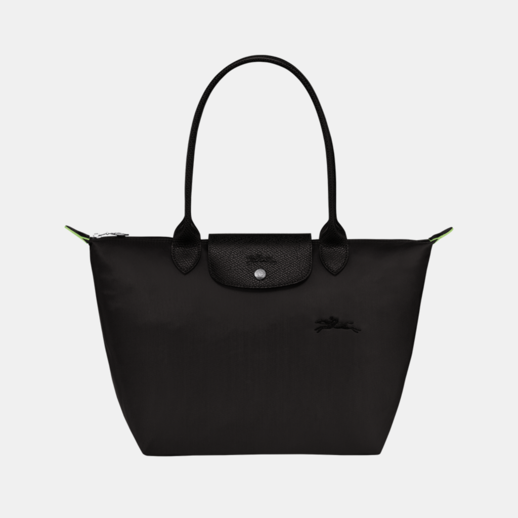 Longchamp Le Pliage Green M Tote bag Black