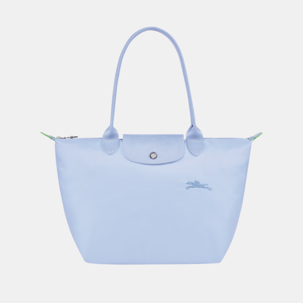Longchamp Le Pliage Green M Tote bag Sky Blue
