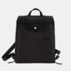 Untitled design (76) Longchamp Le Pliage Green M Backpack Black