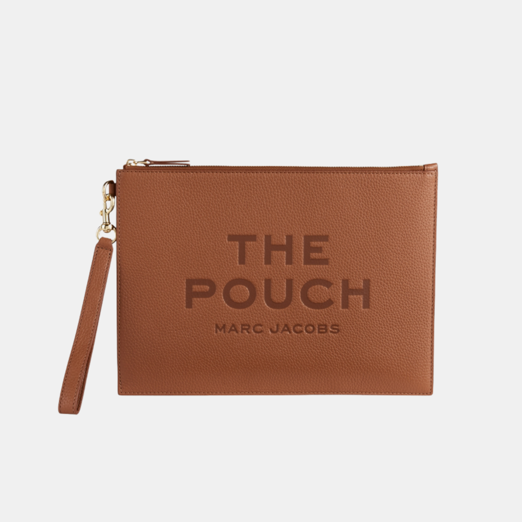 MARC JACOBS The Large Leather Pouch Argan Oil