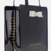 Ted Baker Large Glossy Bow Tote Bag Black