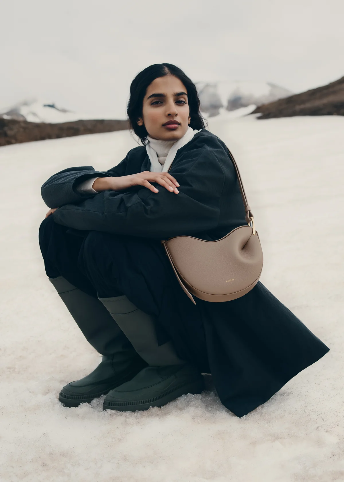 Polène Tonca Edition Textured Taupe