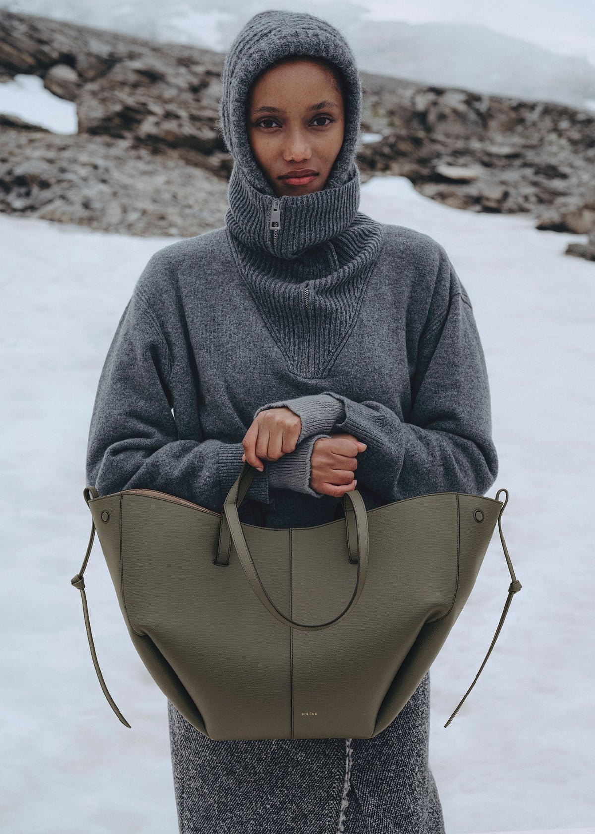 Polène Cyme Edition Textured Smoky Green