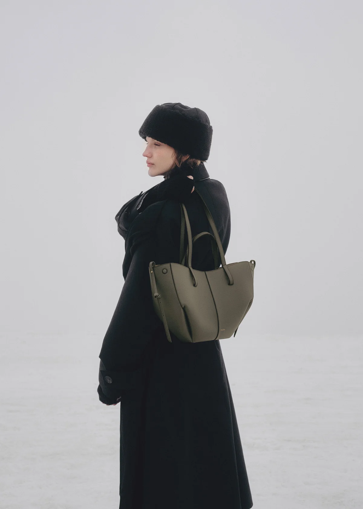 Polène Cyme Mini Edition Textured Smoky Green