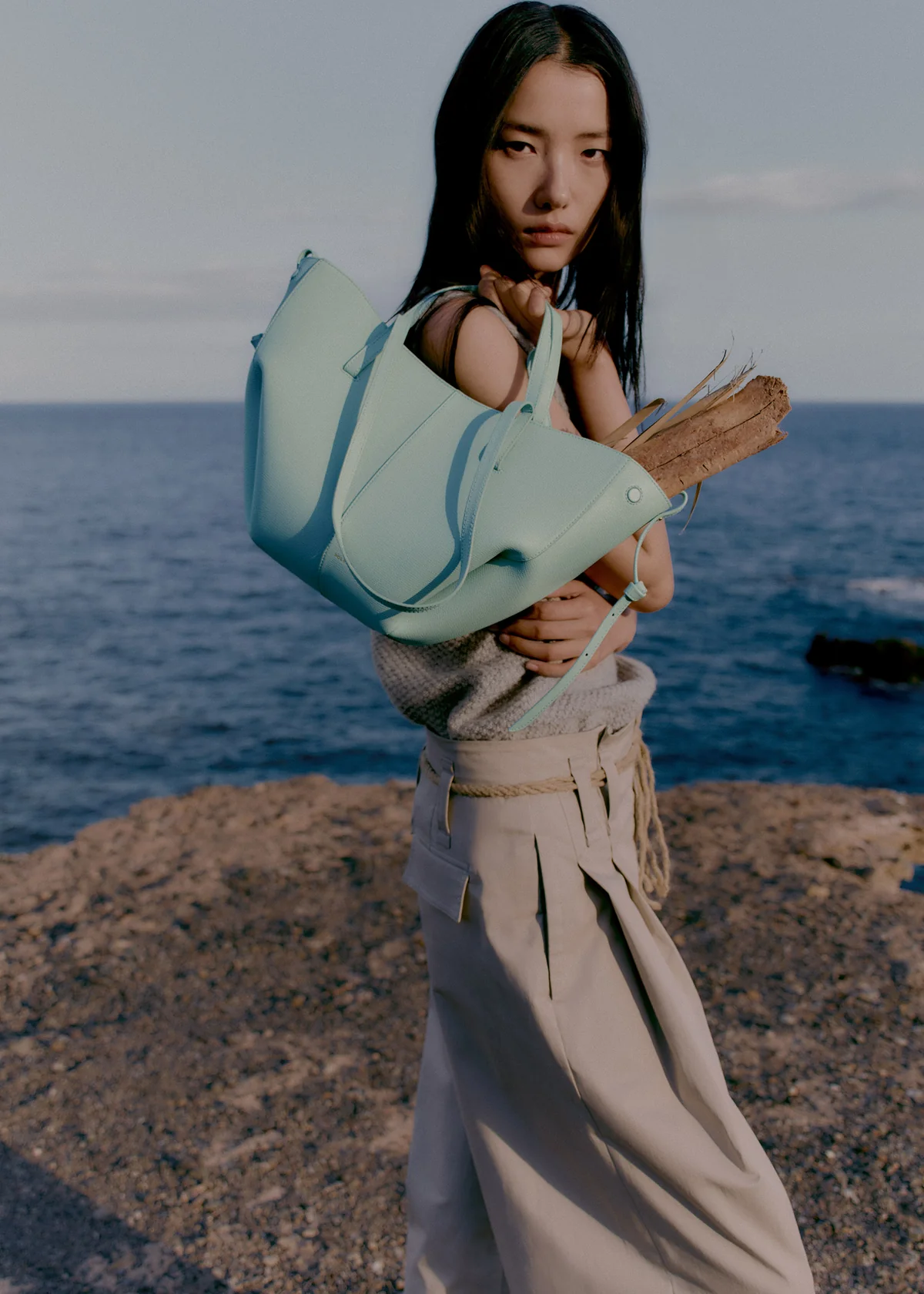 Polène Cyme Mini Edition Textured Sea Foam