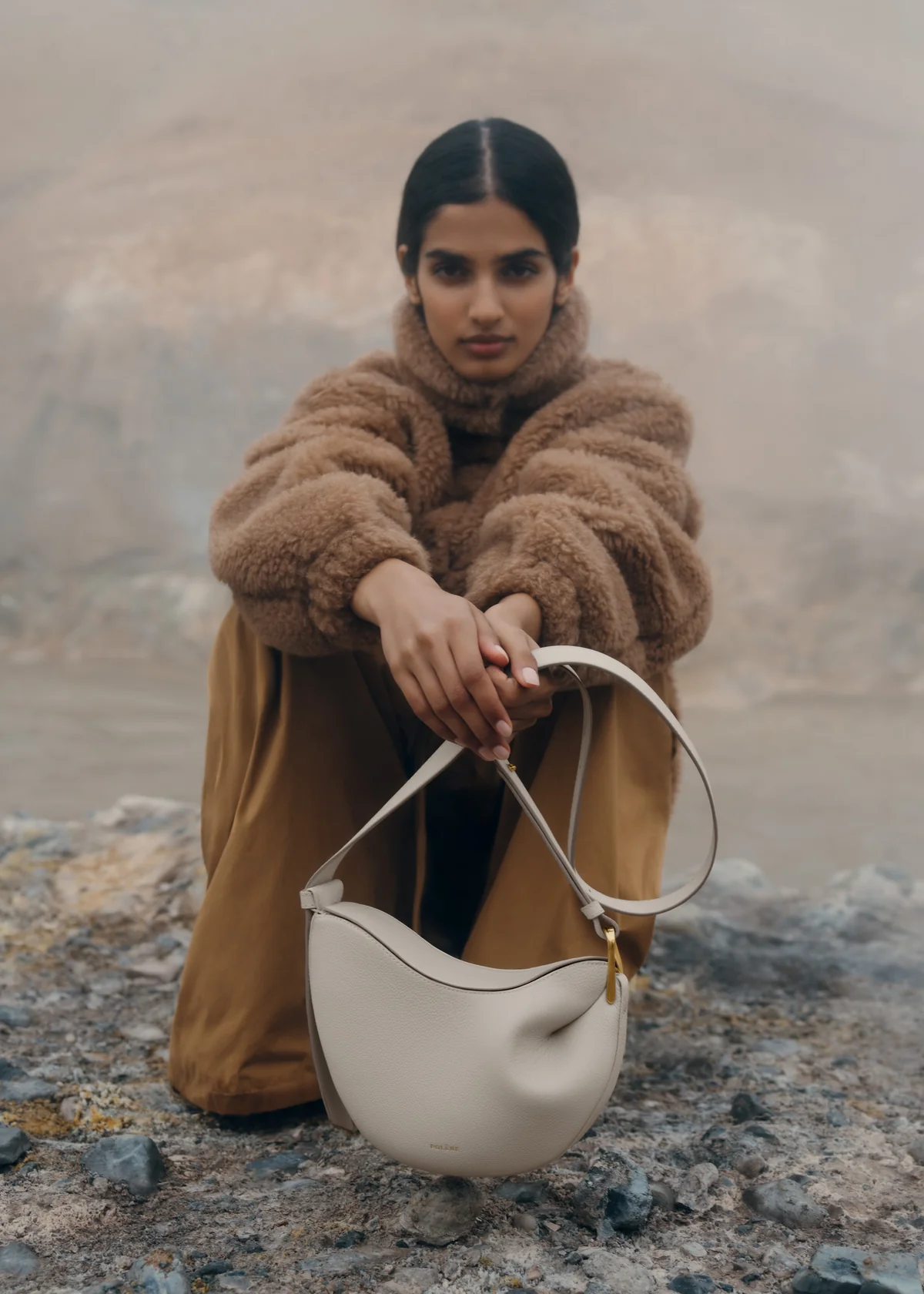 Polène Tonca Edition Textured Chalk