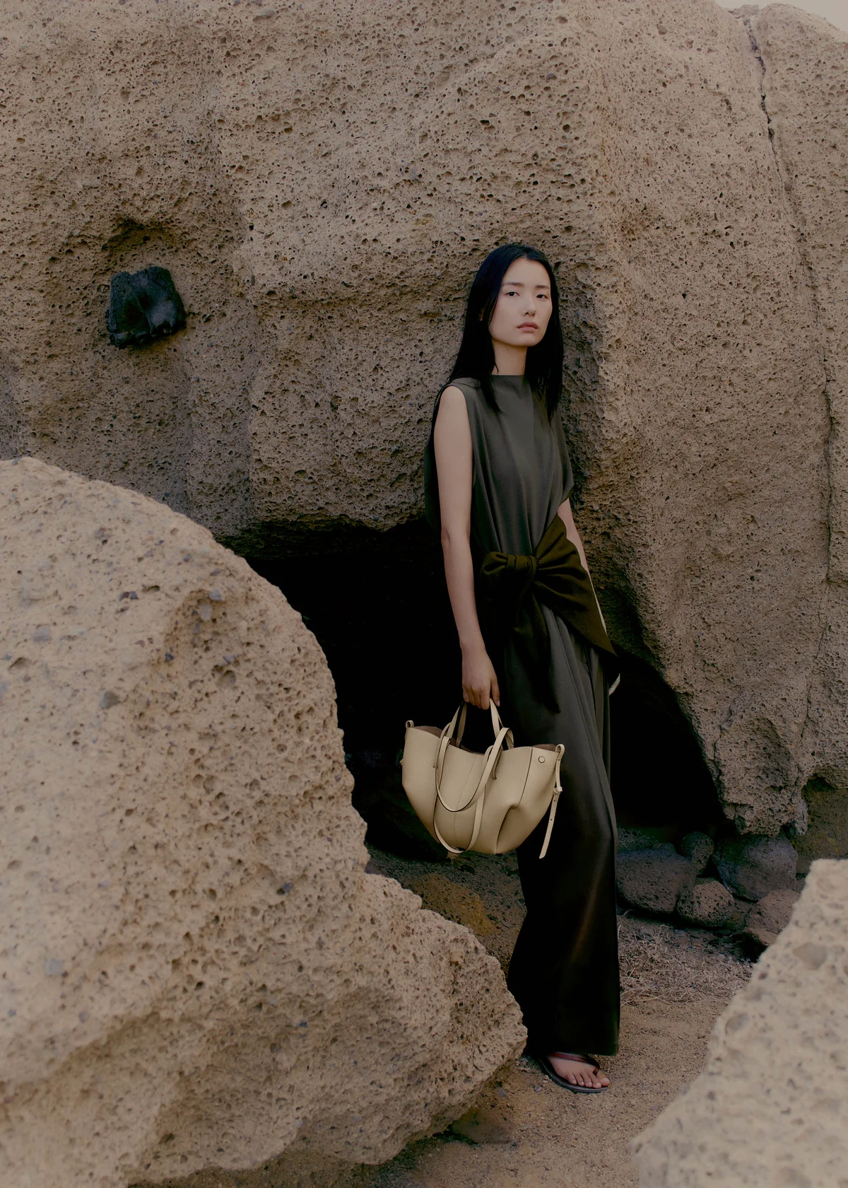 Polène Cyme Mini Edition Textured Sand