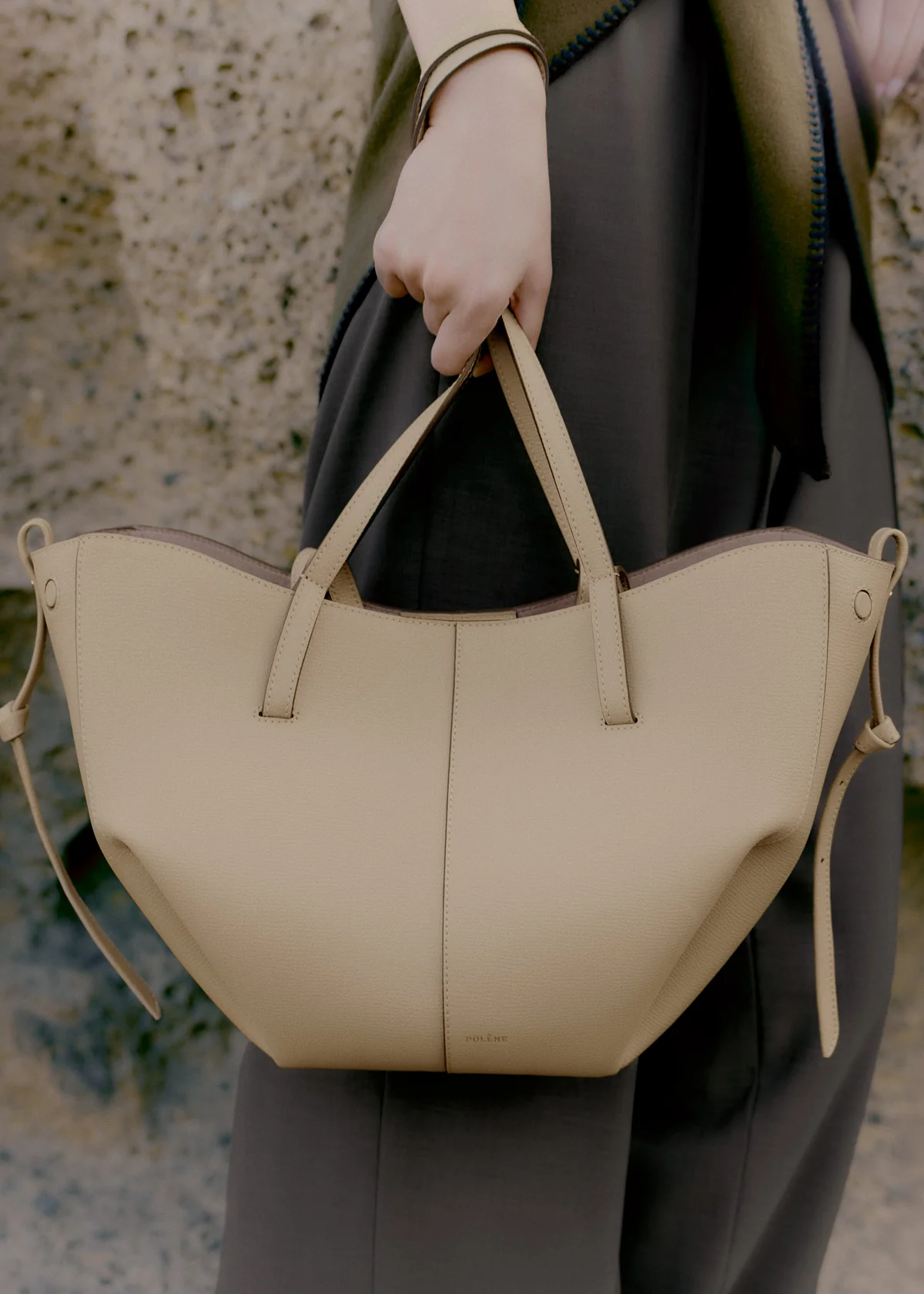 Polène Cyme Mini Edition Textured Sand