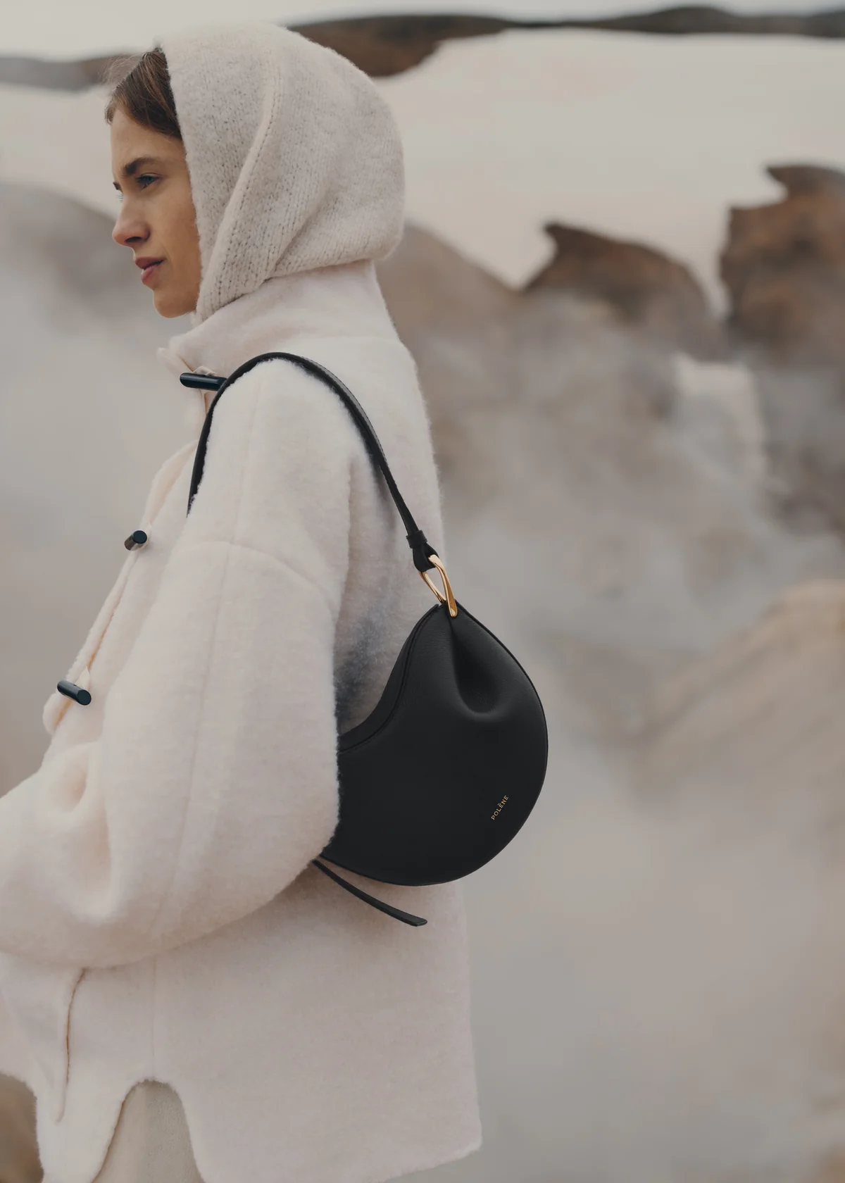 Polène Tonca Edition Textured Black