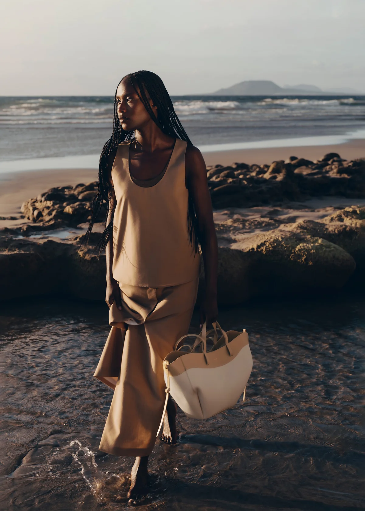 Polène Cyme Edition Beige Canvas