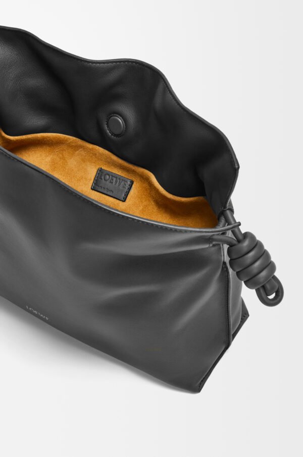 LOEWE Medium Flamenco clutch in nappa calfskin - Black