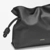 LOEWE Medium Flamenco clutch in nappa calfskin - Black