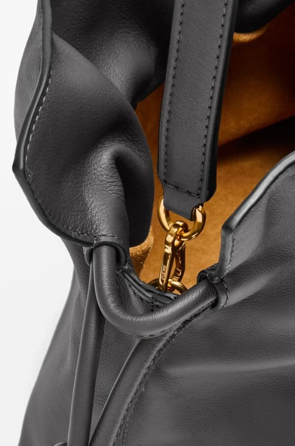 LOEWE Medium Flamenco clutch in nappa calfskin - Black