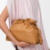 LOEWE Medium Flamenco clutch in nappa calfskin - Warm Desert