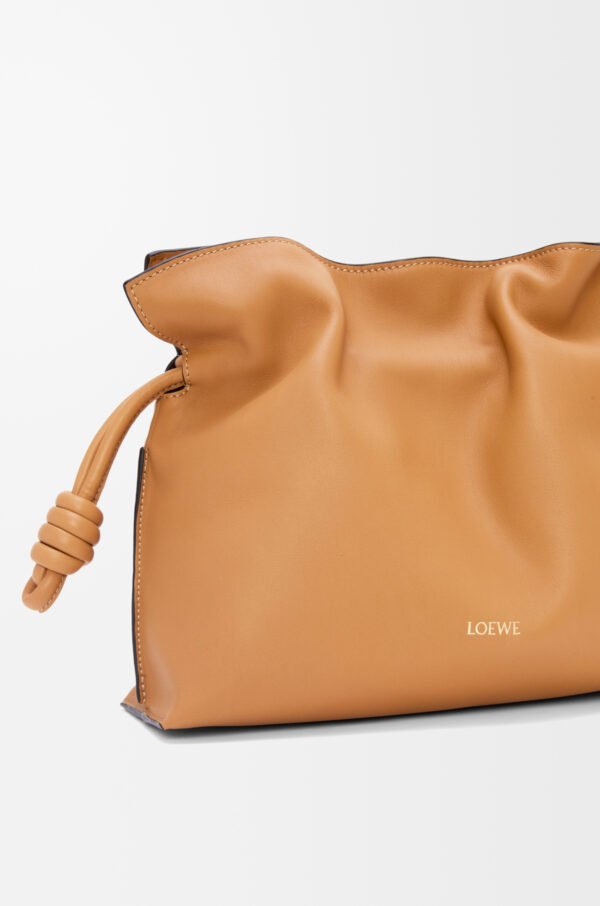 LOEWE Medium Flamenco clutch in nappa calfskin - Warm Desert