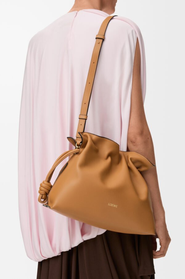 LOEWE Medium Flamenco clutch in nappa calfskin - Warm Desert
