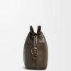 LOEWE Medium Flamenco clutch in nappa calfskin - Chocolate