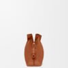 LOEWE Medium Flamenco clutch in nappa calfskin - Squirrel