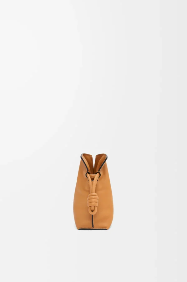 LOEWE Mini Flamenco clutch in nappa calfskin - Warm Desert