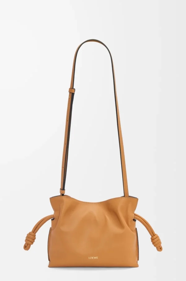 LOEWE Mini Flamenco clutch in nappa calfskin - Warm Desert