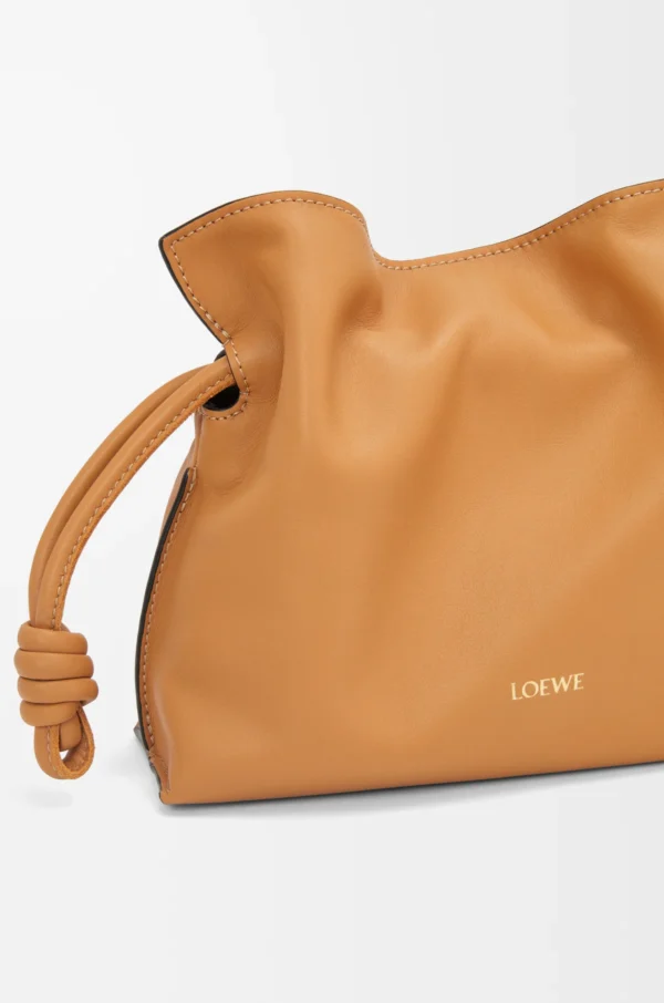 LOEWE Mini Flamenco clutch in nappa calfskin - Warm Desert
