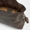 LOEWE Mini Flamenco clutch in nappa calfskin - Chocolate