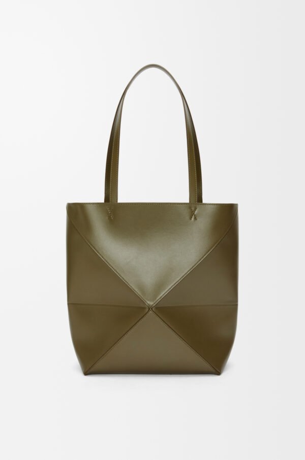 LOEWE Puzzle Fold Tote Medium bag - Dark Khaki