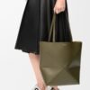 LOEWE Puzzle Fold Tote Medium bag - Dark Khaki