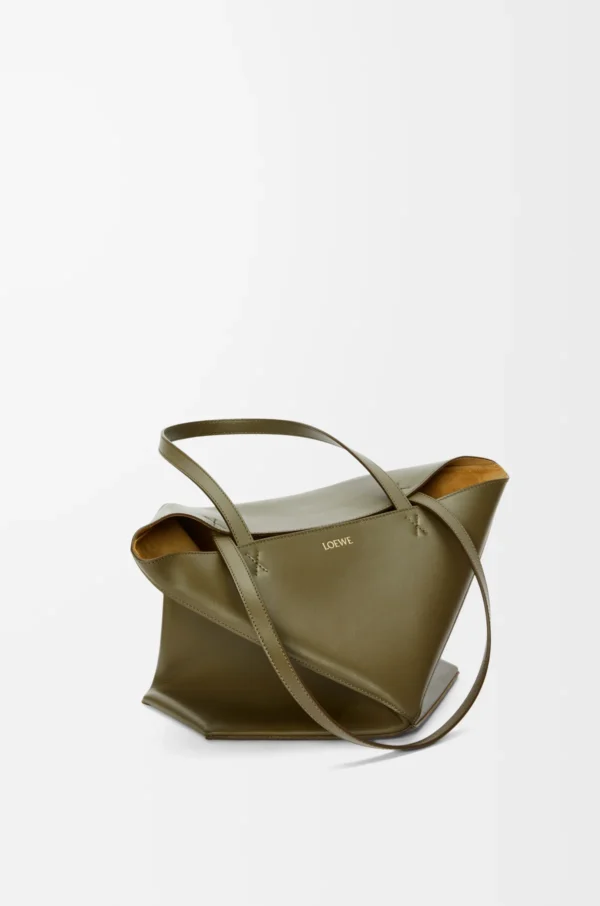 LOEWE Puzzle Fold Tote Medium bag - Dark Khaki