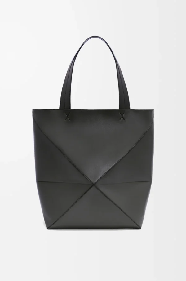 LOEWE Puzzle Fold Tote Large bag - Black