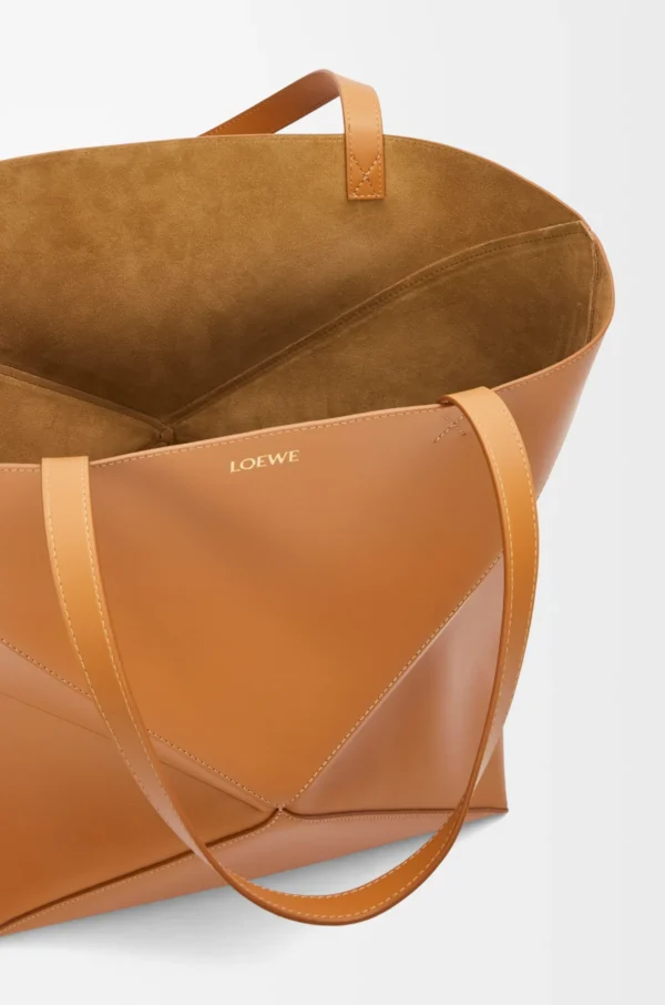 LOEWE Puzzle Fold Tote Large bag - Warm Desert