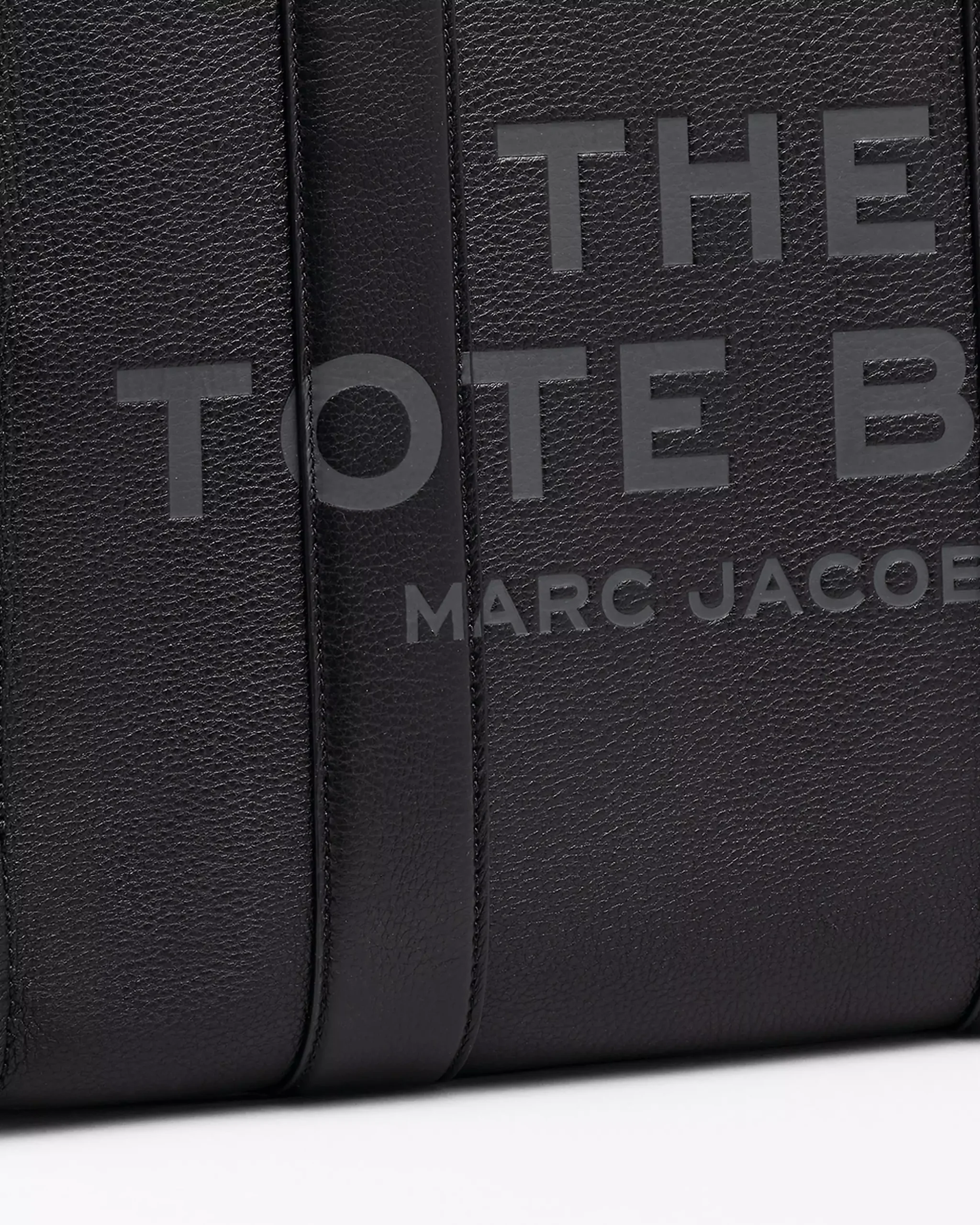 MJI_H020L01FA21_001_F8F8F8_4-5_ALT4 THE Marc Jacobs LEATHER LARGE TOTE BAG Black