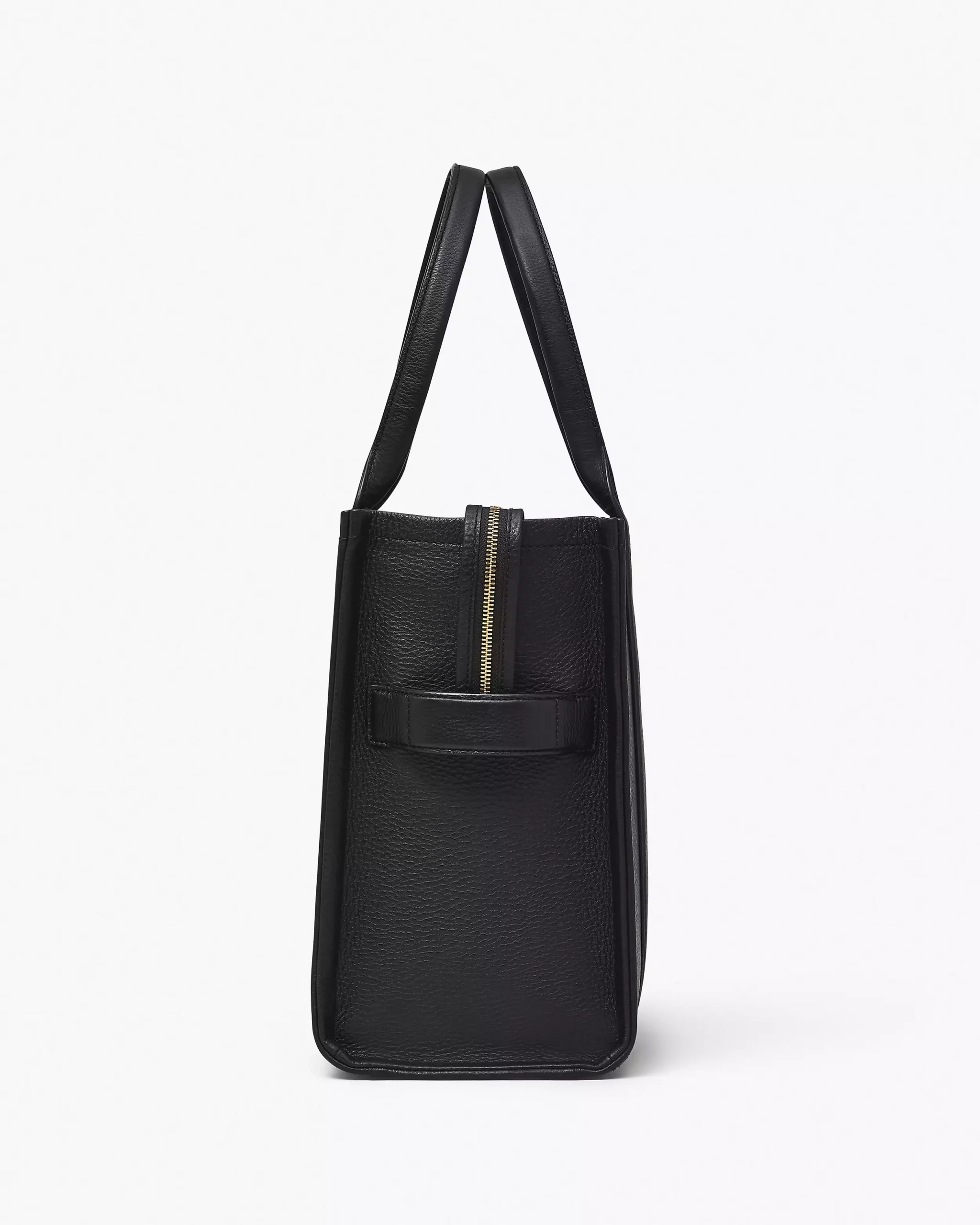 MJI_H020L01FA21_001_F8F8F8_4-5_ALT5 THE Marc Jacobs LEATHER LARGE TOTE BAG Black