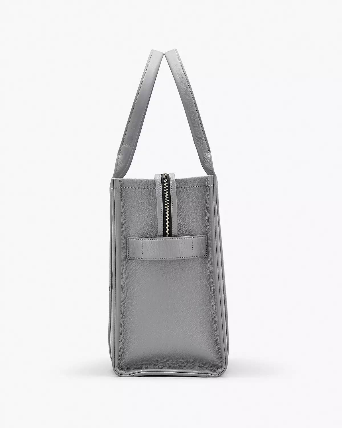 THE Marc Jacobs LEATHER LARGE TOTE BAG Wolf Grey