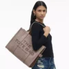 THE Marc Jacobs LEATHER LARGE TOTE BAG Cement