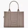 THE Marc Jacobs LEATHER LARGE TOTE BAG Cement