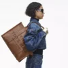 THE Marc Jacobs LEATHER LARGE TOTE BAG Argan Oil