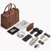 THE Marc Jacobs LEATHER LARGE TOTE BAG Argan Oil