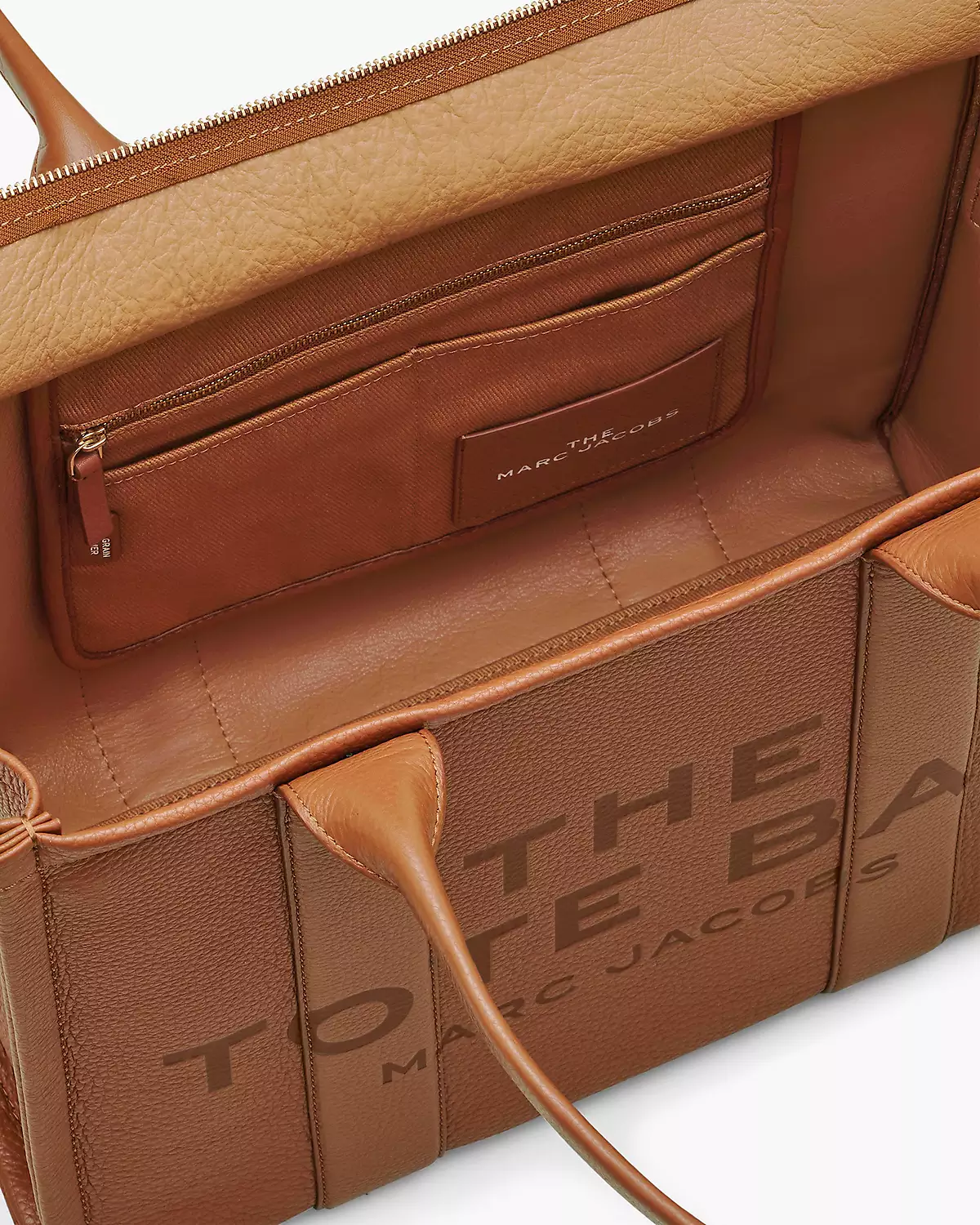 THE Marc Jacobs LEATHER LARGE TOTE BAG Argan Oil