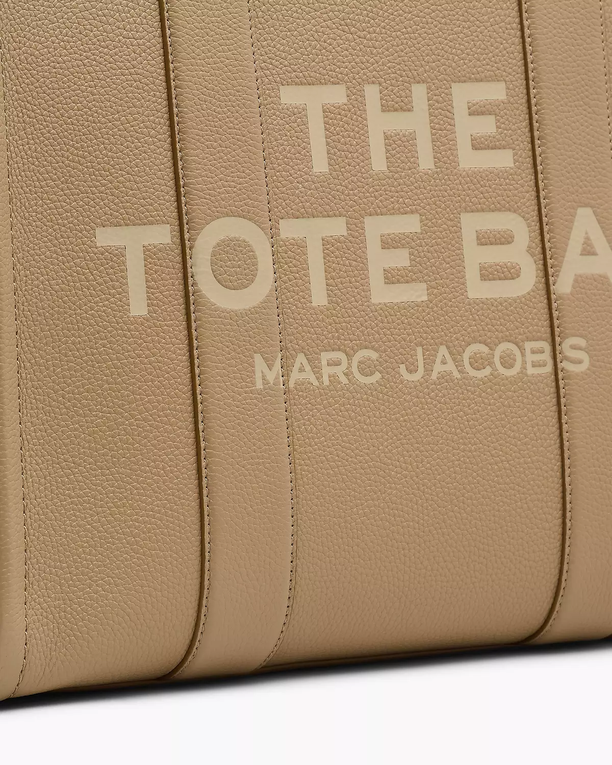 THE Marc Jacobs LEATHER LARGE TOTE BAG Camel