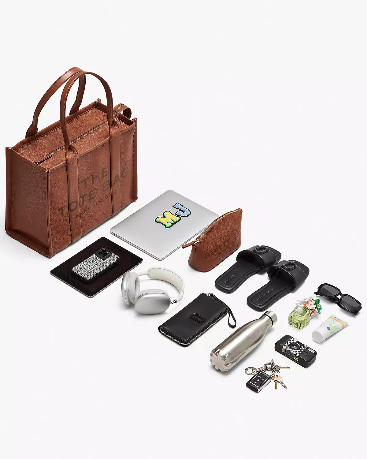 THE Marc Jacobs CANVAS LARGE TOTE BAG Black