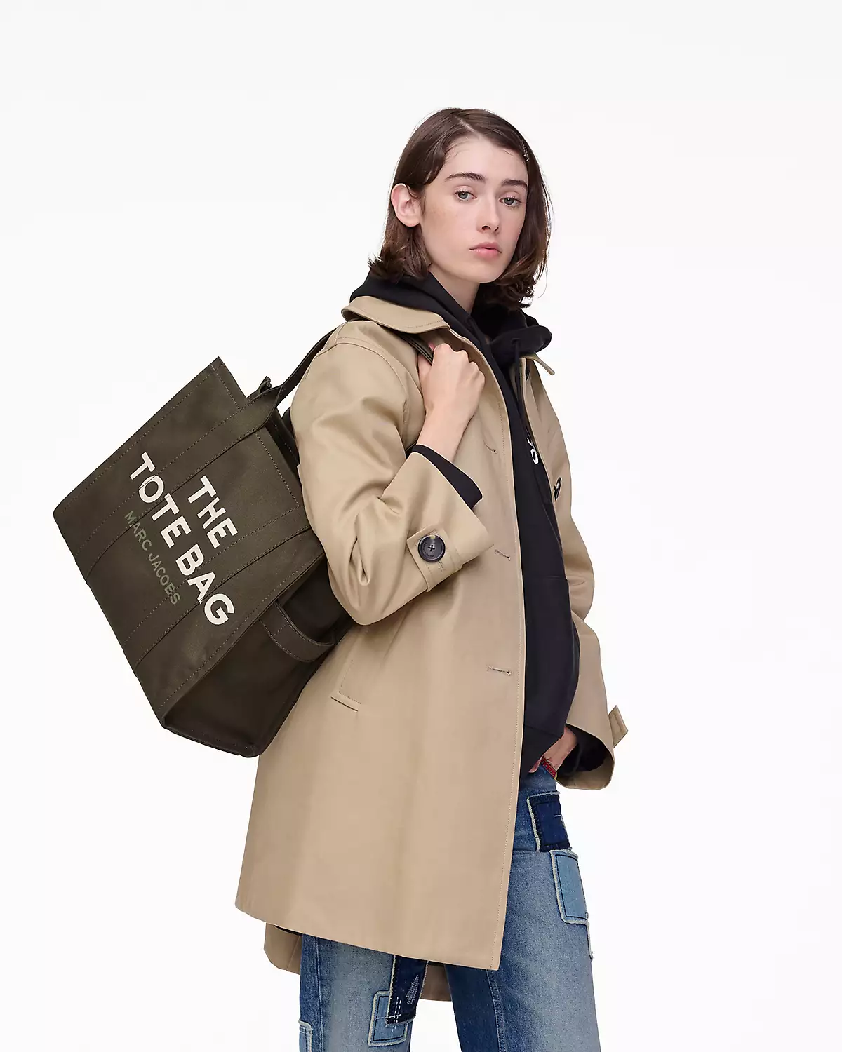 THE Marc Jacobs CANVAS LARGE TOTE BAG Forest