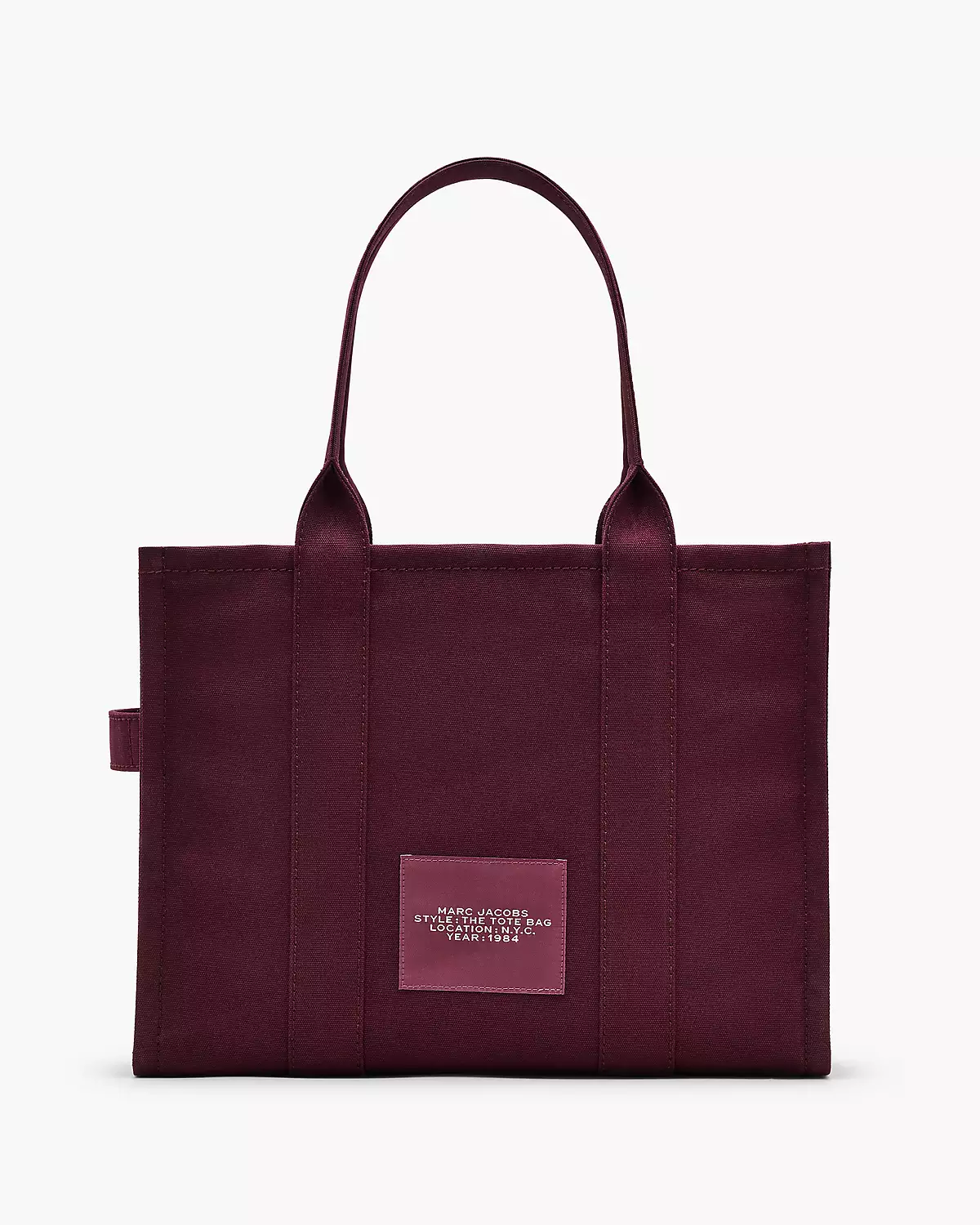 THE Marc Jacobs CANVAS LARGE TOTE BAG Dark Plum