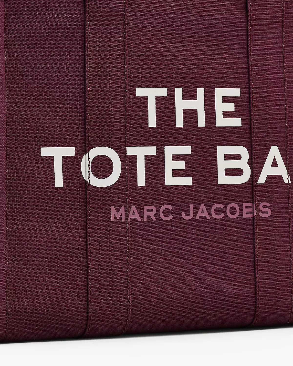 THE Marc Jacobs CANVAS LARGE TOTE BAG Dark Plum