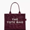 THE Marc Jacobs CANVAS LARGE TOTE BAG Dark Plum