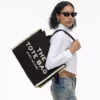 THE Marc Jacobs JACQUARD LARGE TOTE BAG Black