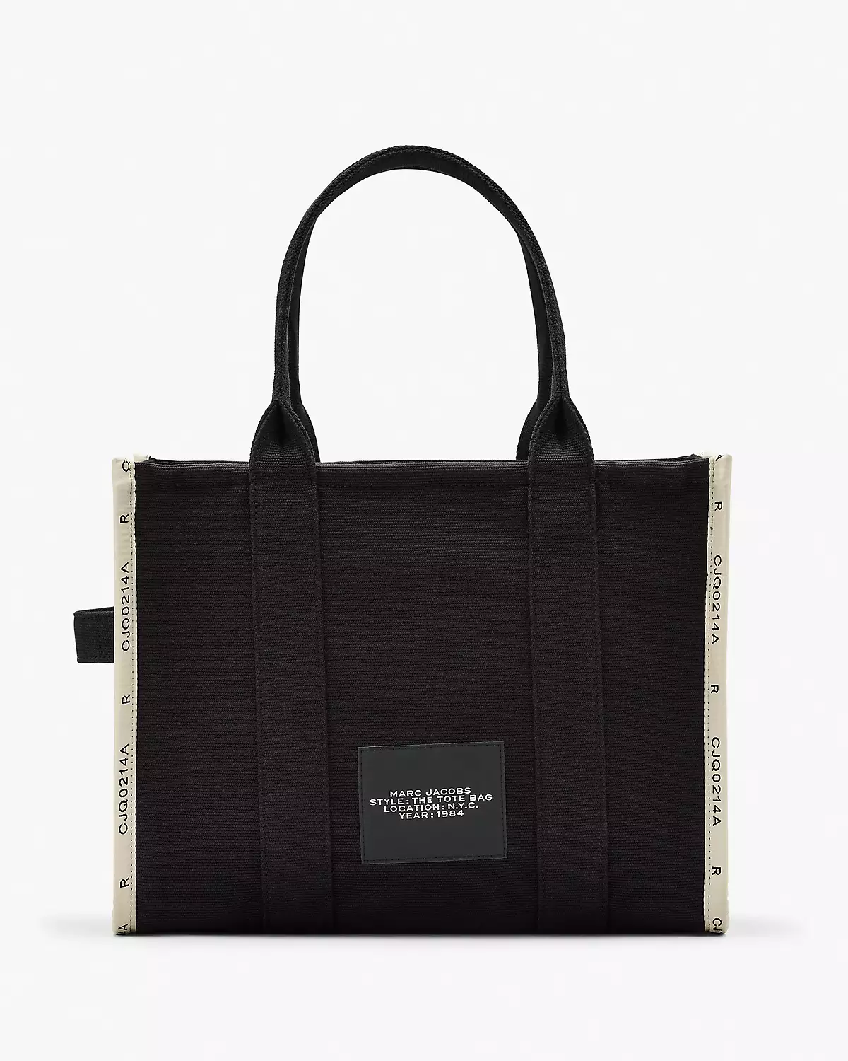 THE Marc Jacobs JACQUARD LARGE TOTE BAG Black