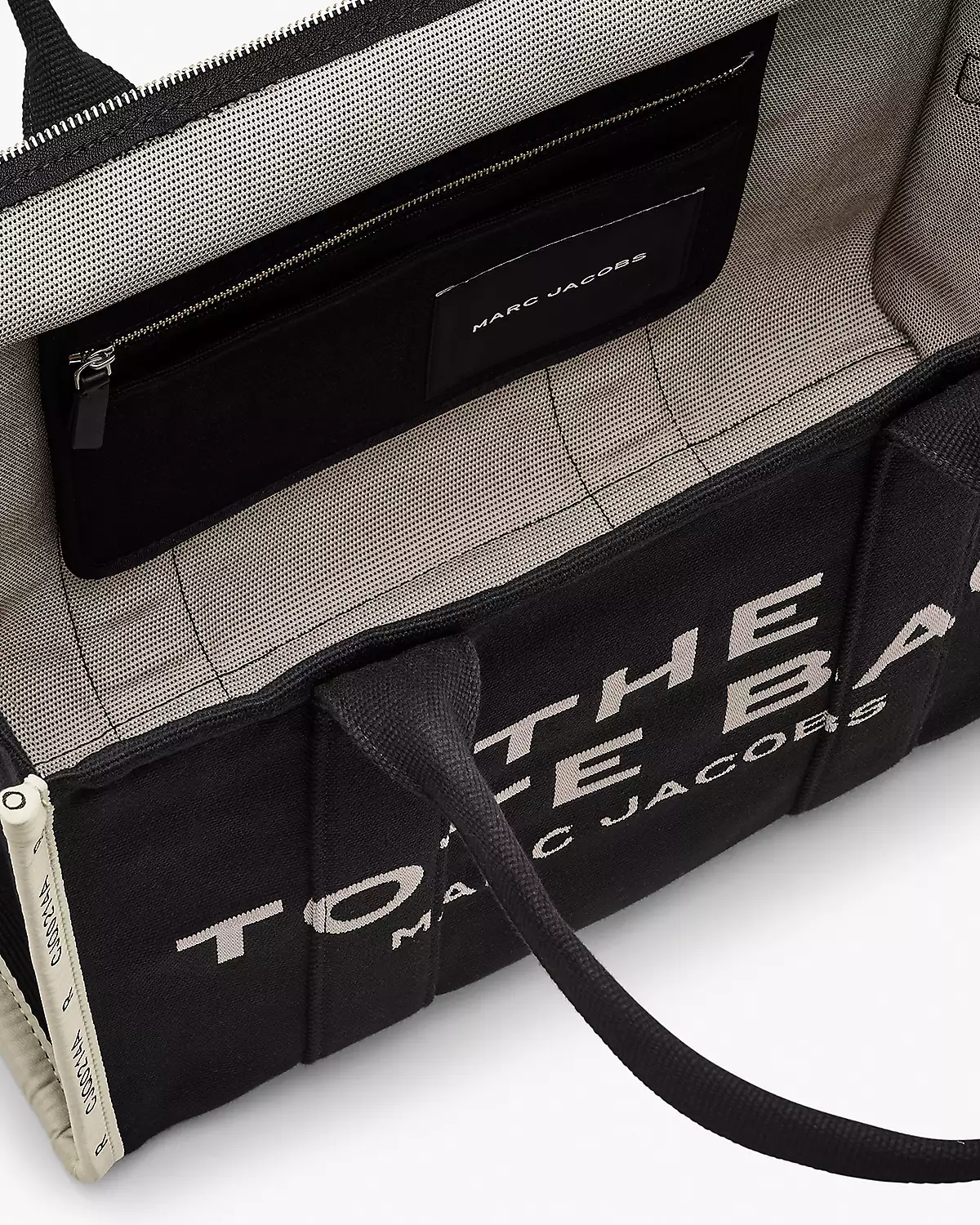 THE Marc Jacobs JACQUARD LARGE TOTE BAG Black