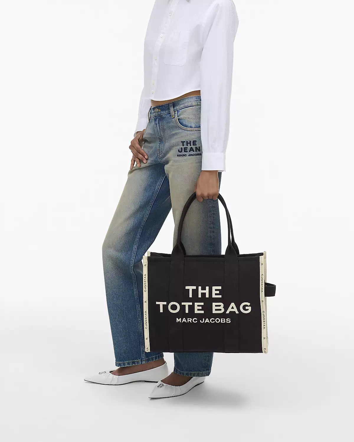 THE Marc Jacobs JACQUARD LARGE TOTE BAG Black