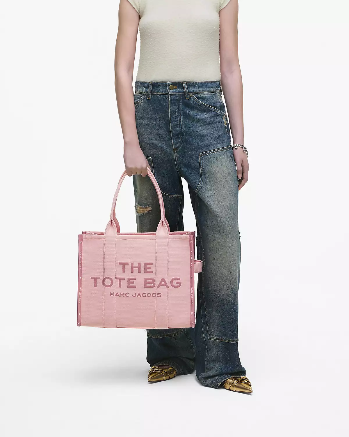 THE Marc Jacobs JACQUARD LARGE TOTE BAG Rose